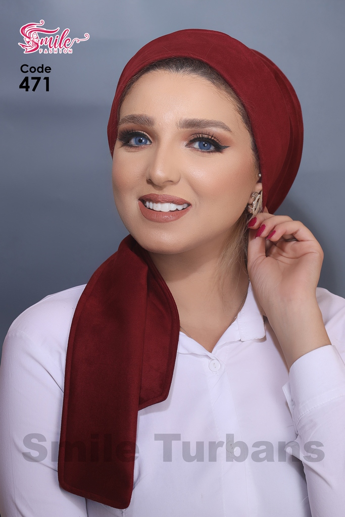 Turban tie suede - Smile Turbans - 471