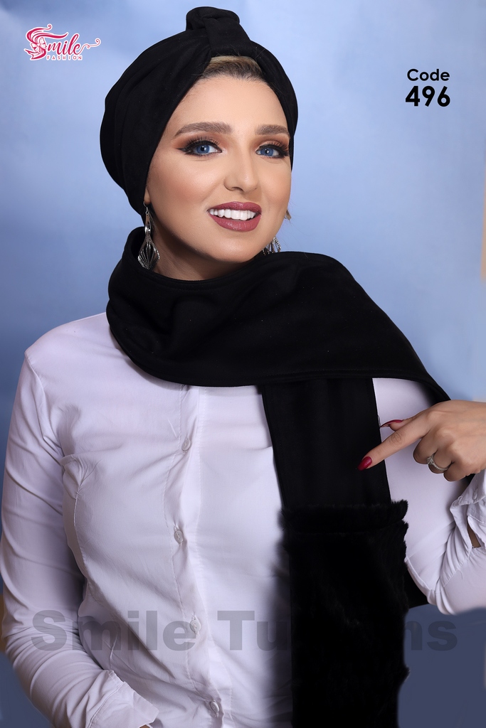 Turban  & Scarf flower suede - Smile Turbans - 495