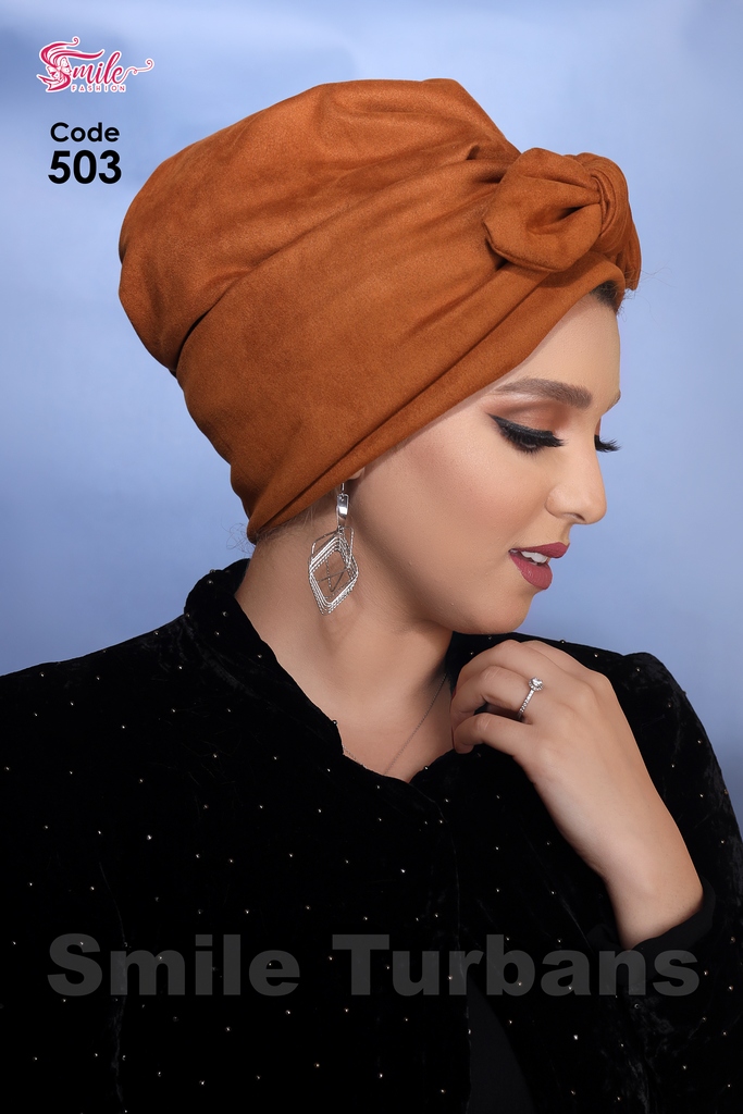 Turban bow suede - Smile Turbans - 503