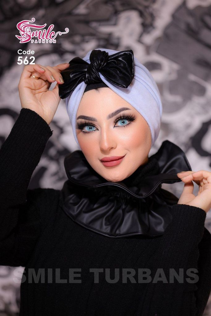 Turban  & Scarf Tied bow suede - Smile Turbans - 562