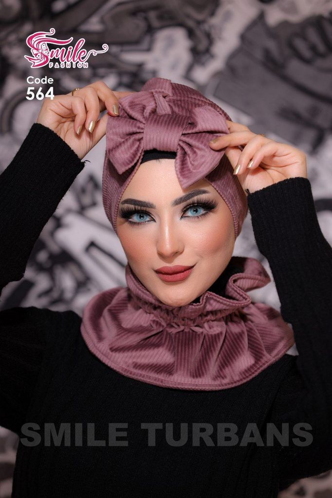 Turban  & Scarf Multi way tie suede - Smile Turbans - 564