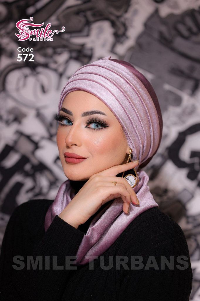 Turban  & Scarf Scotch suede - Smile Turbans - 572