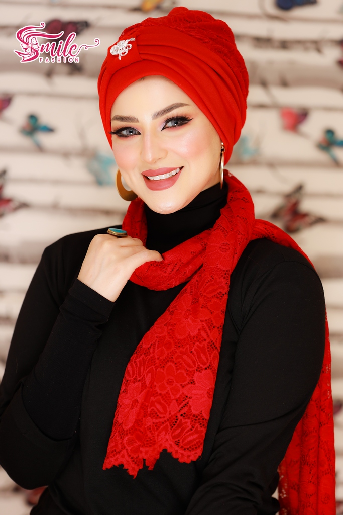 Turban  & Scarf brooch Dantel - Smile Turbans - 636