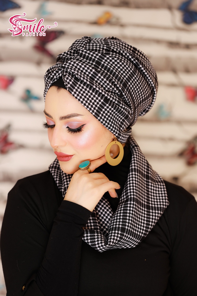 Turban  & Scarf Crocs one piece crepe material - Smile Turbans - 642
