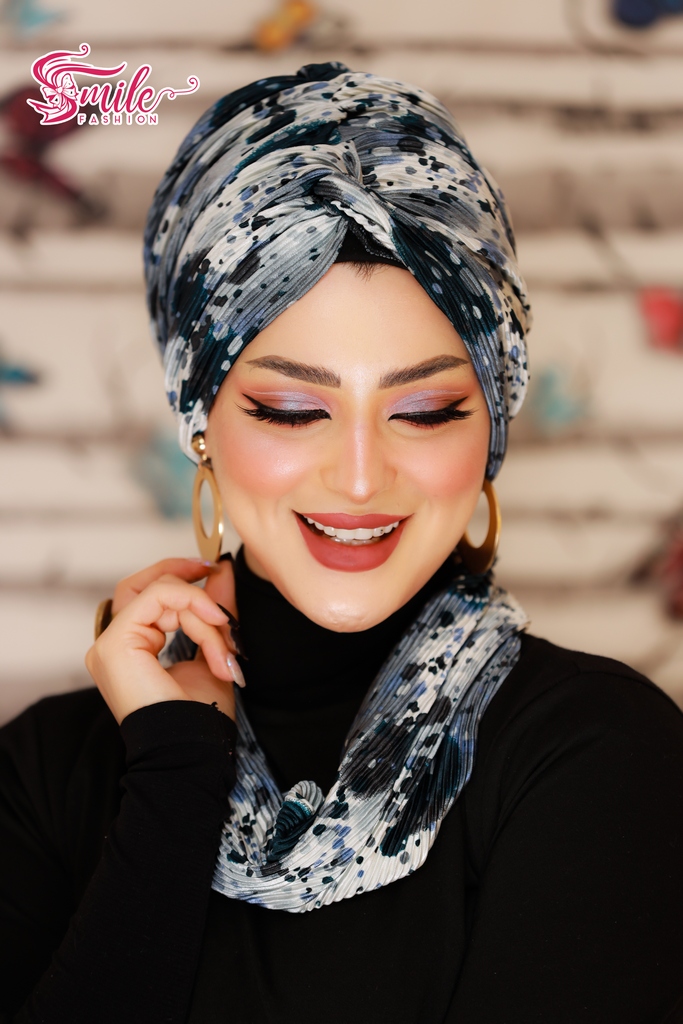Turban  & Scarf Crocs one piece Bliss satin material - Smile Turbans - 652
