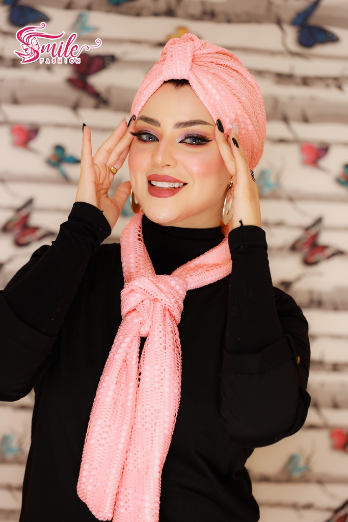 Turban  & Scarf front wrap kink - Smile Turbans - 656