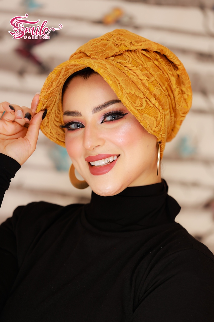 Turban One piece Cap Dantel - Smile Turbans - 657