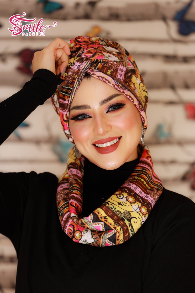 Turban  & Scarf Crocs one piece touch  material - Smile Turbans - 665