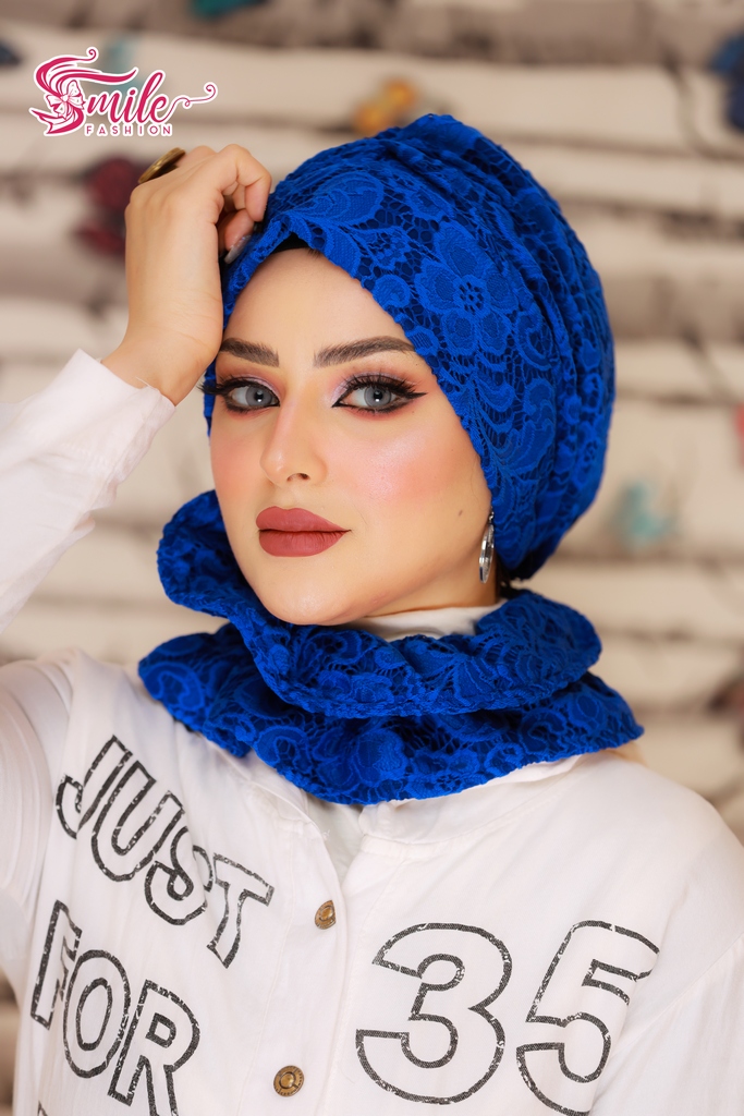 Turban  & Scarf Drape one piece Dantel - Smile Turbans - 671