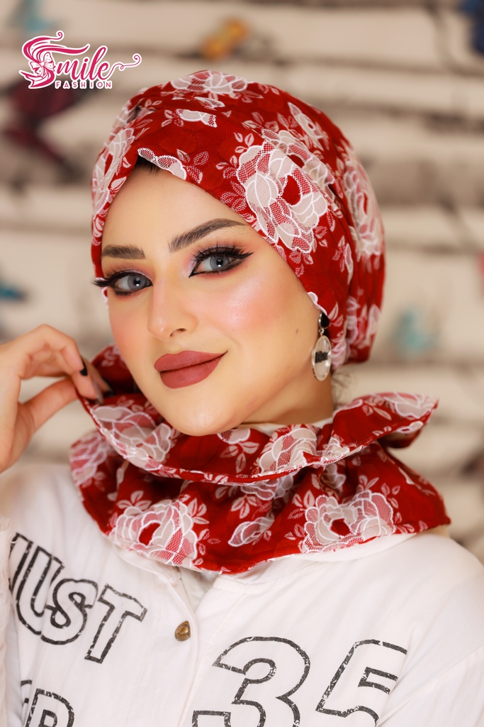 Turban  & Scarf Crocs one piece Dantil material - Smile Turbans - 673
