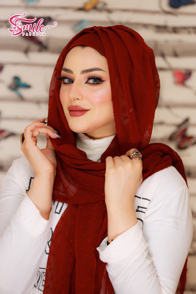 Hijab Ready-made hijab without pins bubble chiffon - Smile Turbans - 689