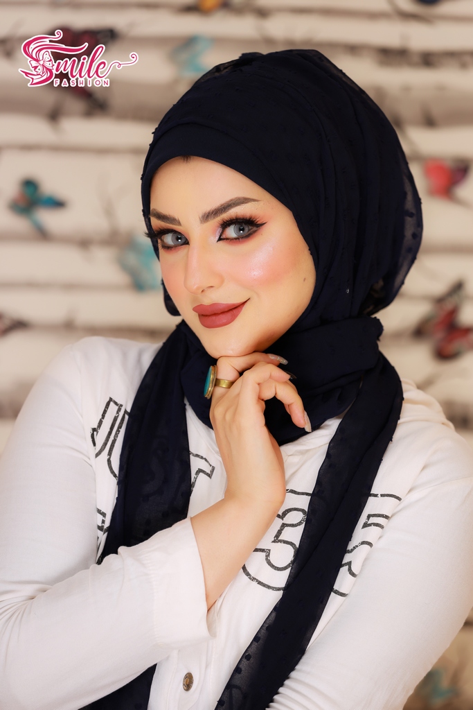 Hijab Ready-made hijab without pins bubble chiffon - Smile Turbans - 690