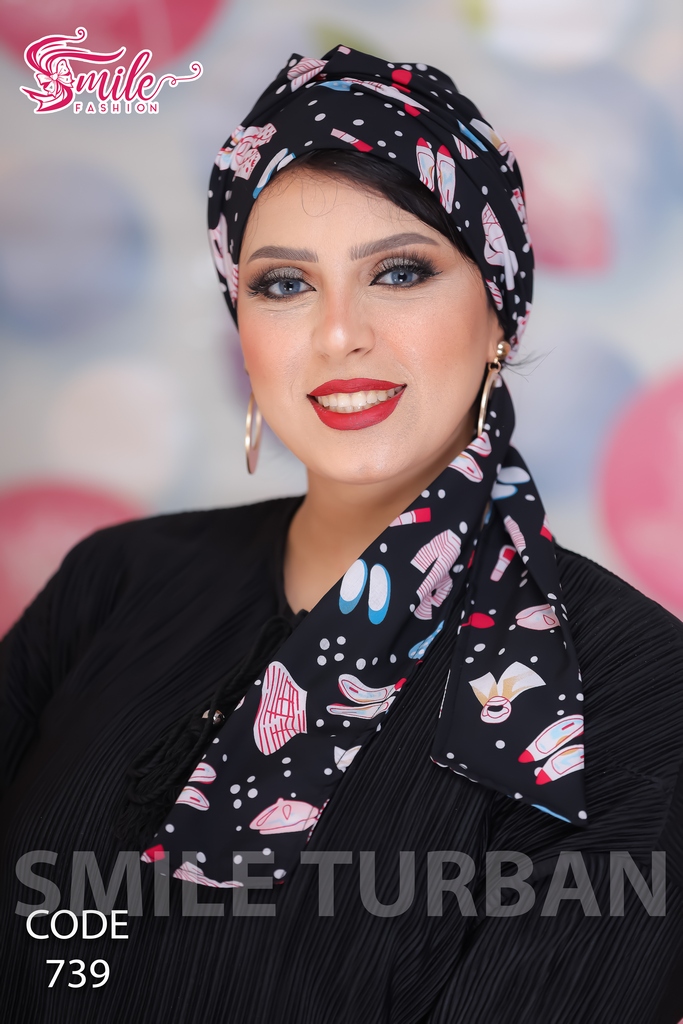 Turban Multi way tie Soft  material - Smile Turbans - 739