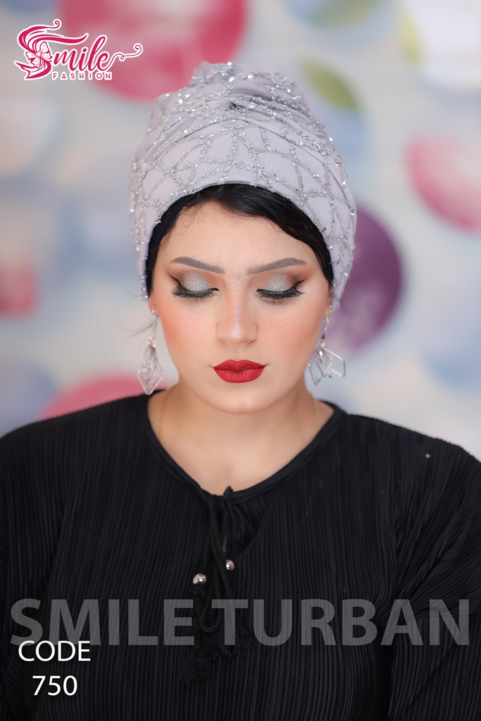 Turban Drape one piece caviar - Smile Turbans - 750