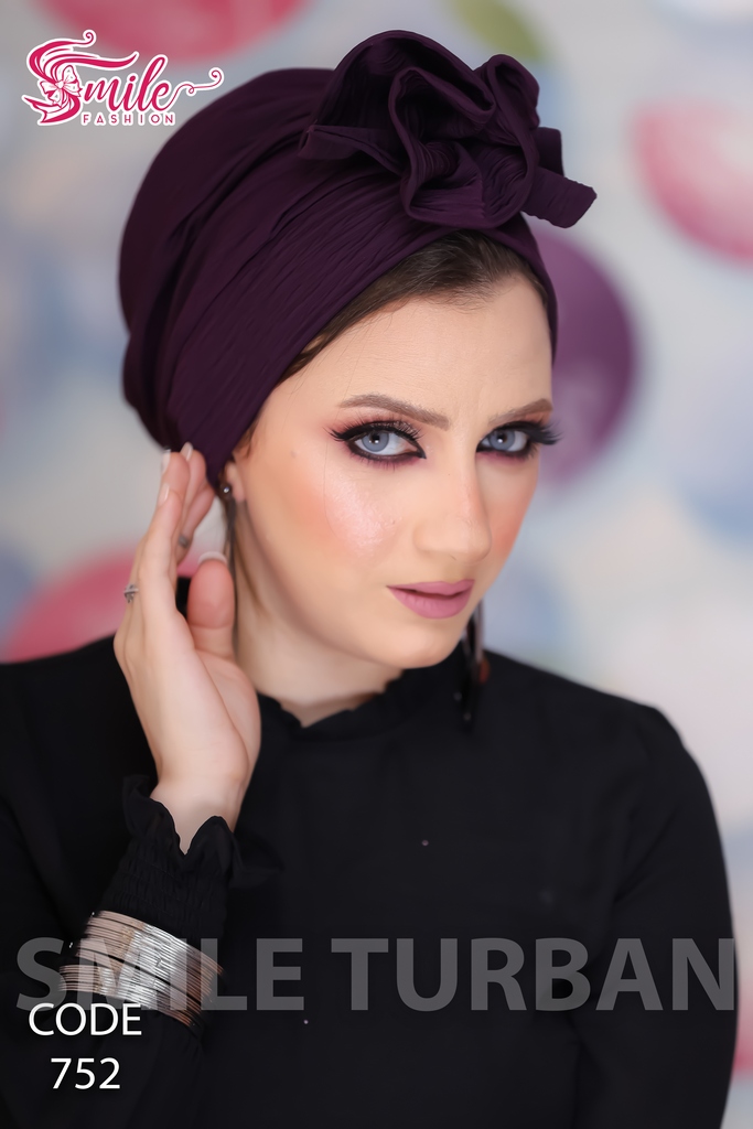 Turban flower crochet - Smile Turbans - 752
