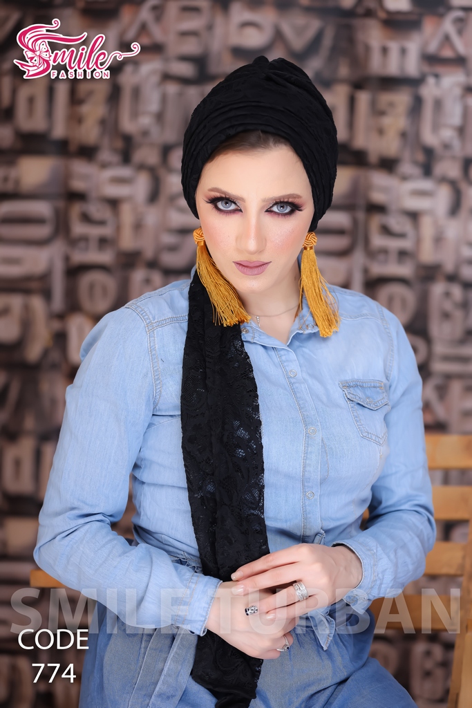 Turban Drape 2 pieces Dantel - Smile Turbans - 774
