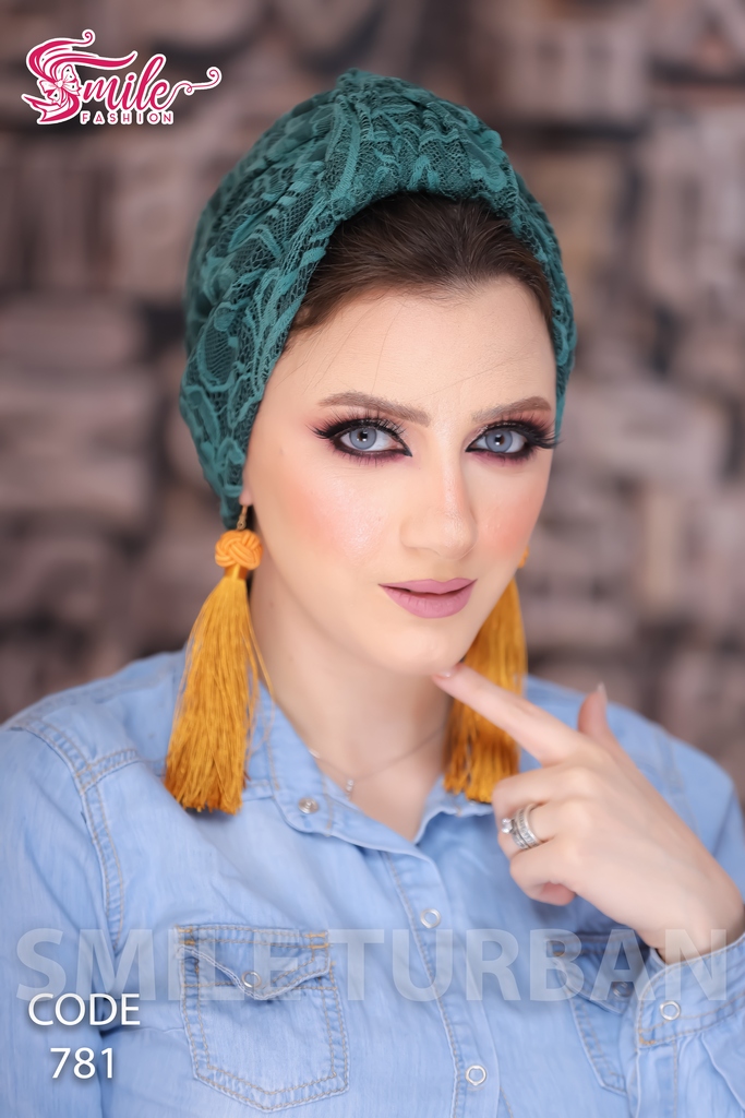 Turban Crown one piece Dantel - Smile Turbans - 781