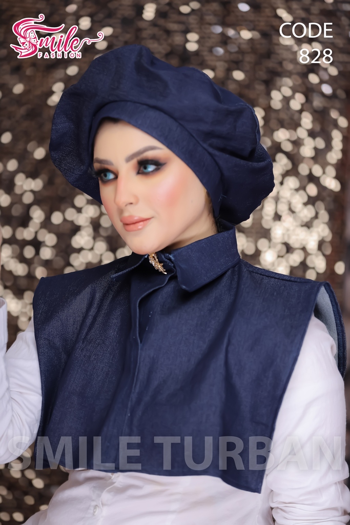 Beret & Scarf Beret jeans - Smile Turbans - 828