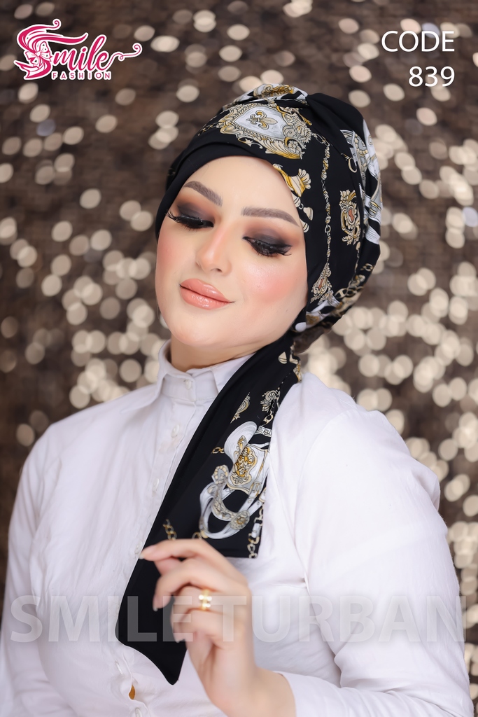 Turban Cross tie Soft  material - Smile Turbans - 838