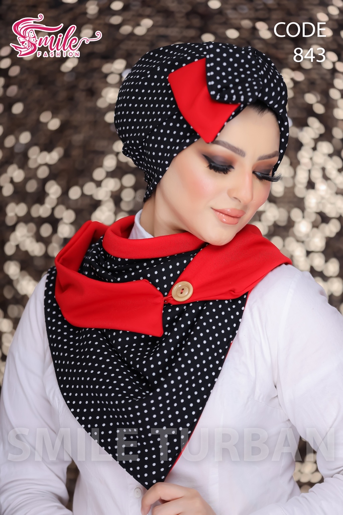 Turban  & Scarf Half a bow Rosaline material - Smile Turbans - 843