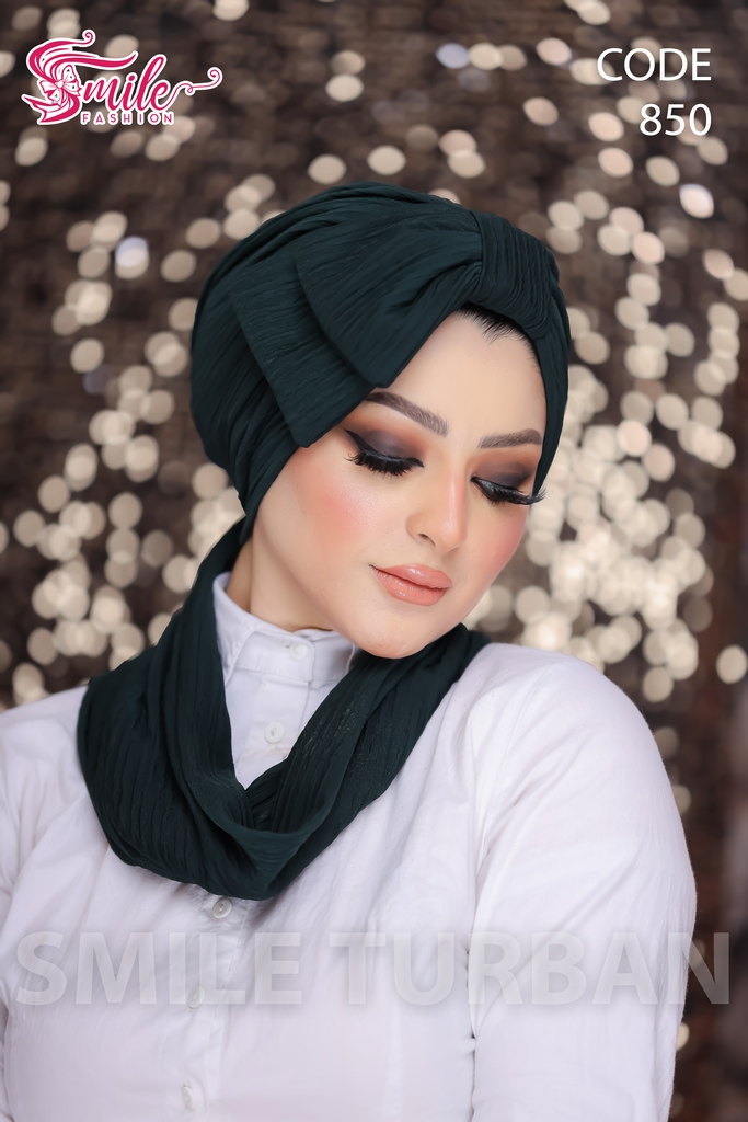 Turban  & Scarf One piece bow blisih - Smile Turbans - 850