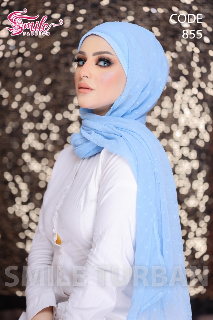 Hijab Ready-made hijab without pins chiffon - Smile Turbans - 855
