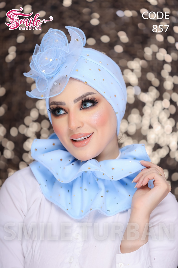 Turban  & Scarf Shabu Tulle stars - Smile Turbans - 857