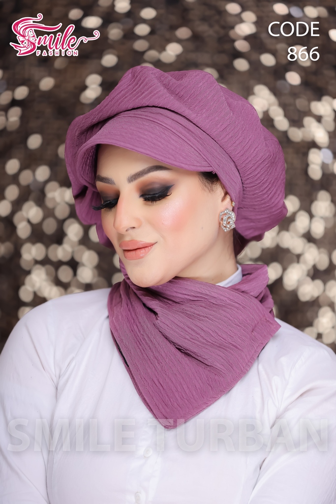 Beret & Scarf Beret Cap crochet - Smile Turbans - 866