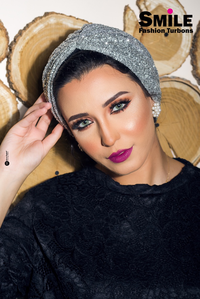 Turban Drape one piece caviar - Smile Turbans - 883