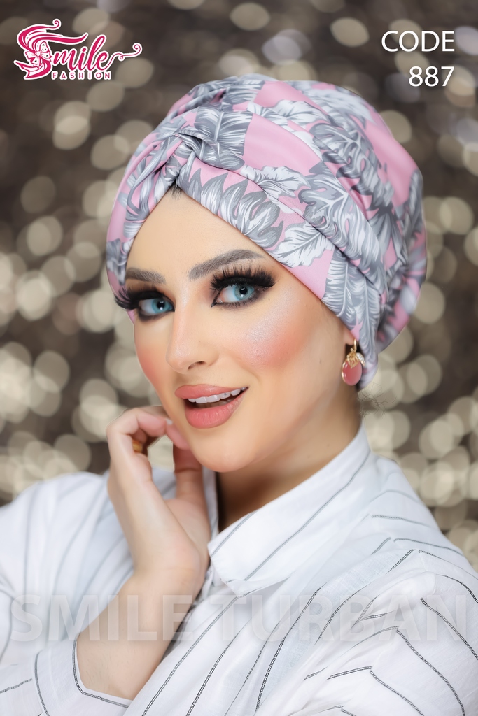 Turban Crocs one piece satin - Smile Turbans - 887