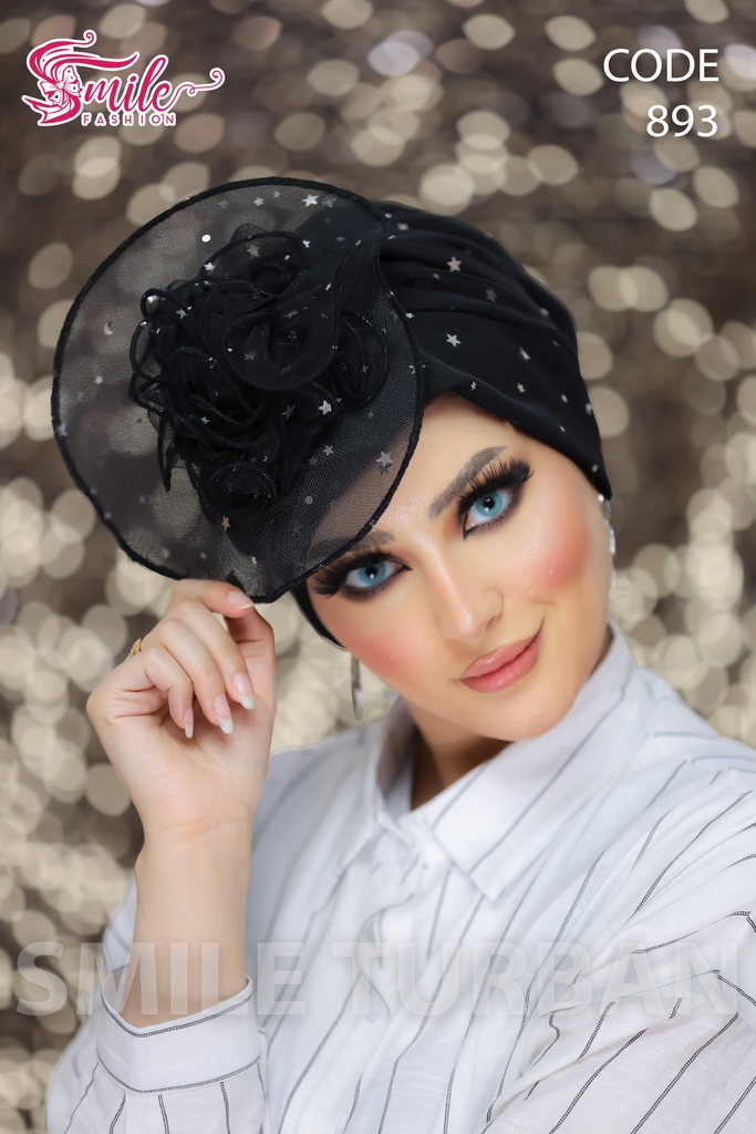 Turban Shabu Tulle stars - Smile Turbans - 893