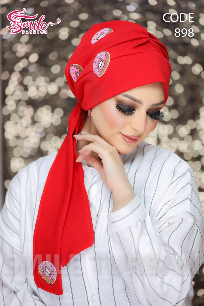 Turban Multiple ways to connect it to donuts crepe - Smile Turbans - 898