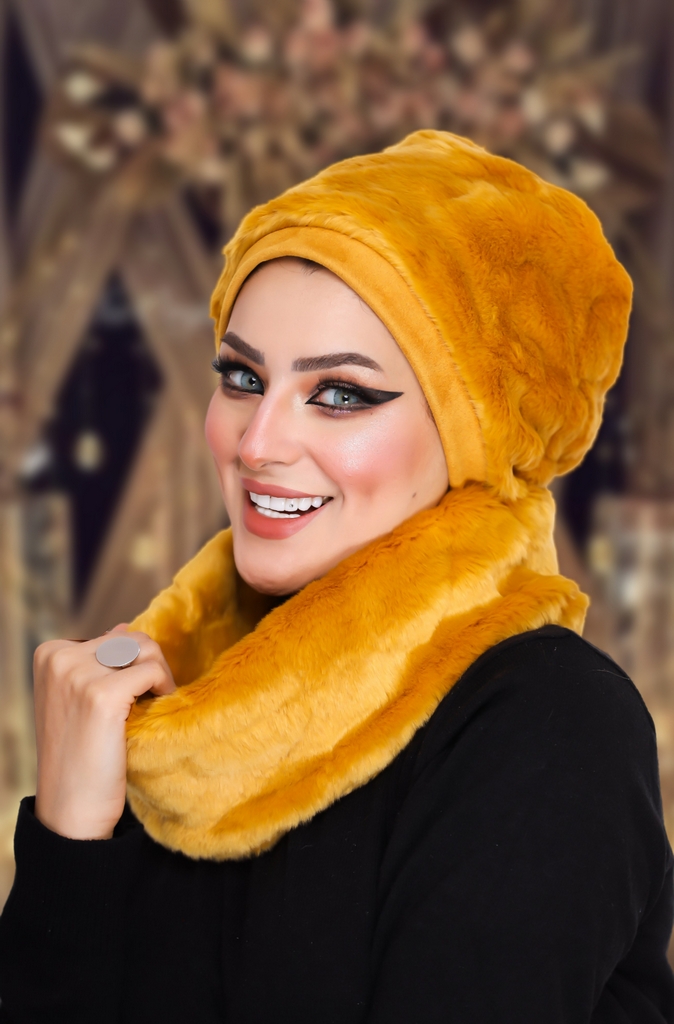 IceCap  & Scarf IceCap  Fur - Smile Turbans - 929