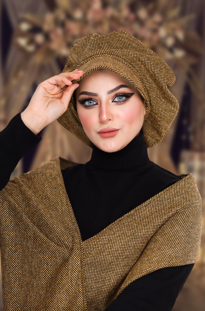 Beret & Scarf Beret wool - Smile Turbans - 944