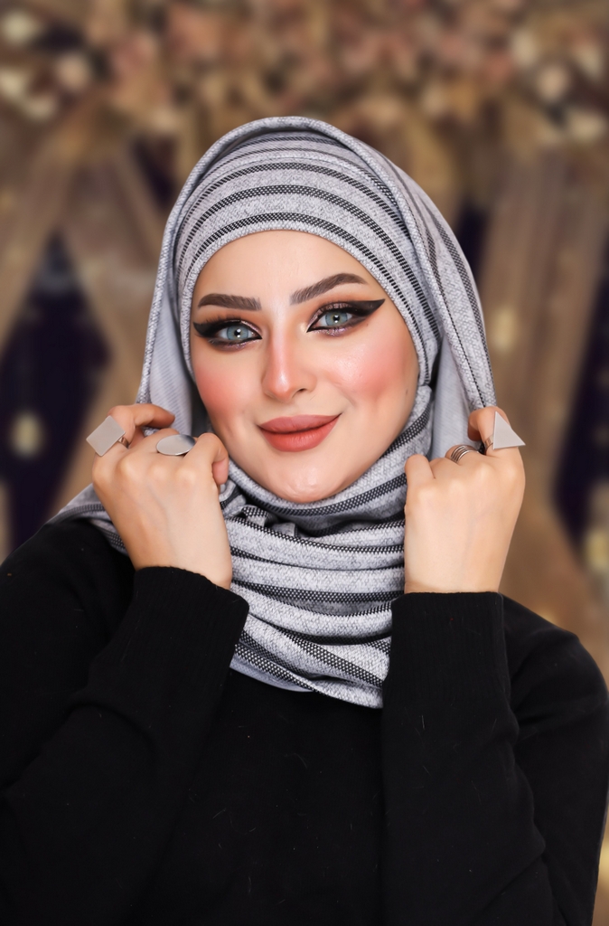 Hijab Ready-made hijab without pins brooch - Smile Turbans - 949