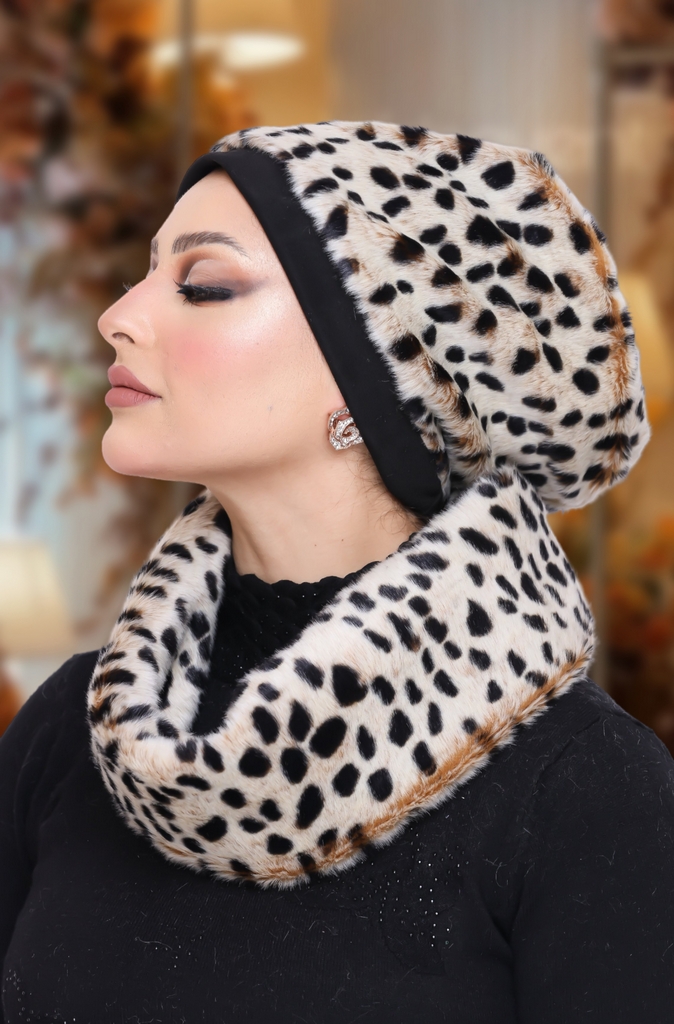 IceCap  & Scarf IceCap  Fur - Smile Turbans - 993