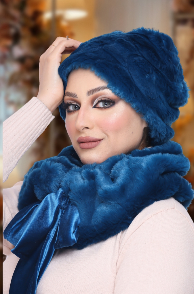 IceCap  & Scarf IceCap  Fur - Smile Turbans - 998