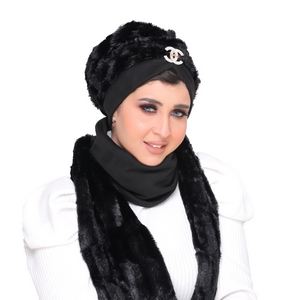 Turban&Scarf Darby one piece Fur -Smile Turbans - 1453