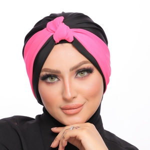 turban One piece knot, two colors Waterproof -Smile Turbans - 1484