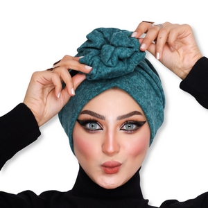 Turban One piece flower brooch -Smile Turbans - 1425