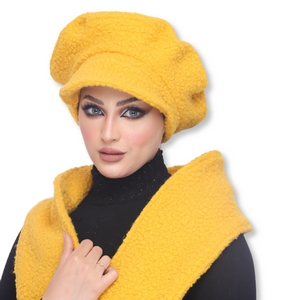 beret&Scarf Beret wool -Smile Turbans - 1033