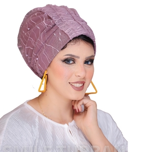 turban  Multi-way Tulle Material -Smile Turbans - 795