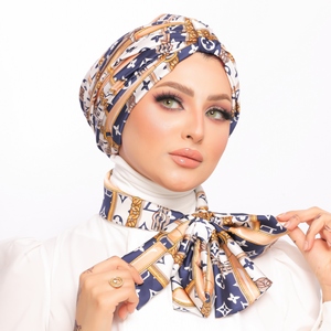 Turban Multi-way Armani satin material -Smile Turbans - 1524