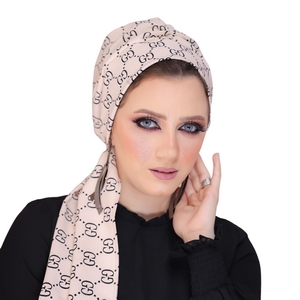 Turban Multi way tie Rosaline material -Smile Turbans - 735