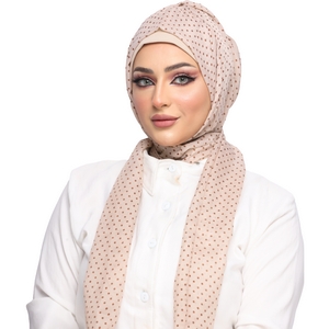 hijab Hijab with Bandana, without pins, ready to wear only chiffon -Smile Turbans - 1111