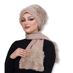 Ice cap&Scarf ice cap Fur -Smile Turbans - 987