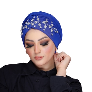 turban Scotch with Joubert Tulle Material -Smile Turbans - 878