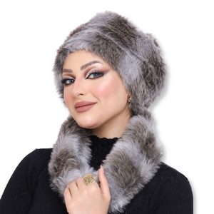 Ice cap&Scarf ice cap Fur -Smile Turbans - 996