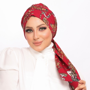 Turban Multi way tie  satin material -Smile Turbans - 1532