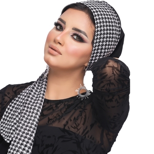 Turban Multi-way two pieces crepe material * chiffon -Smile Turbans - 1172